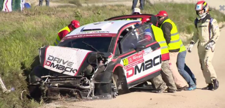 Видео аварии Яри Кетомаа на СУ14 ралли Португалии 2015