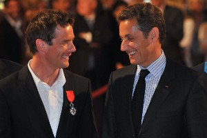 Себастьян Леб и Николя Саркози в Елисейском дворце