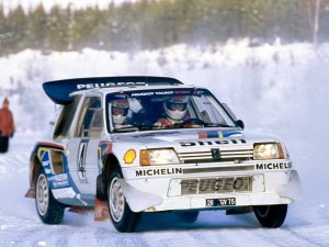 Peugeot 205 T16 Group B, ралли 1985 года