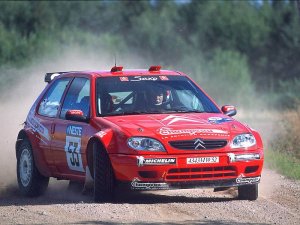 Себастьян Леб ( Sebastien Loeb) на ралли Финляндии 2001 года, J-WRC