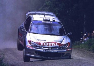 Ричард Бернс (Richard Burns) на ралли Финляндии WRC 2002 года