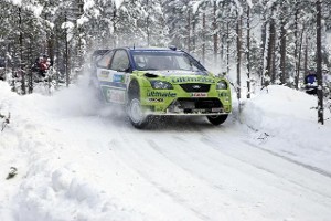 Маркус Гронхольм за рулем Ford Focus RS WRC