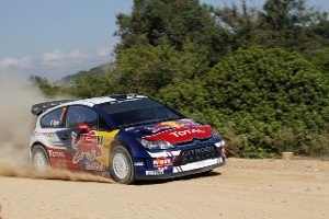 Себастьен Ожье за рулем Citroen C4 WRC