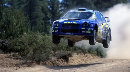 Ричард Бернс за рулем Subaru Impreza WRC